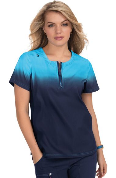 Clearance Women's Liberty Ombre Scrub Top, , large