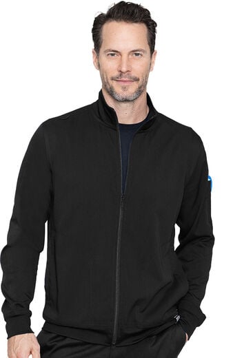 Men's Zip Up Solid Scrub Jacket Men's Zip Up Solid Scrub Jacket