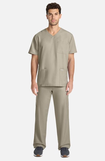 Men's 3-Pocket V-Neck Scrub Top Men's 3-Pocket V-Neck Scrub Top