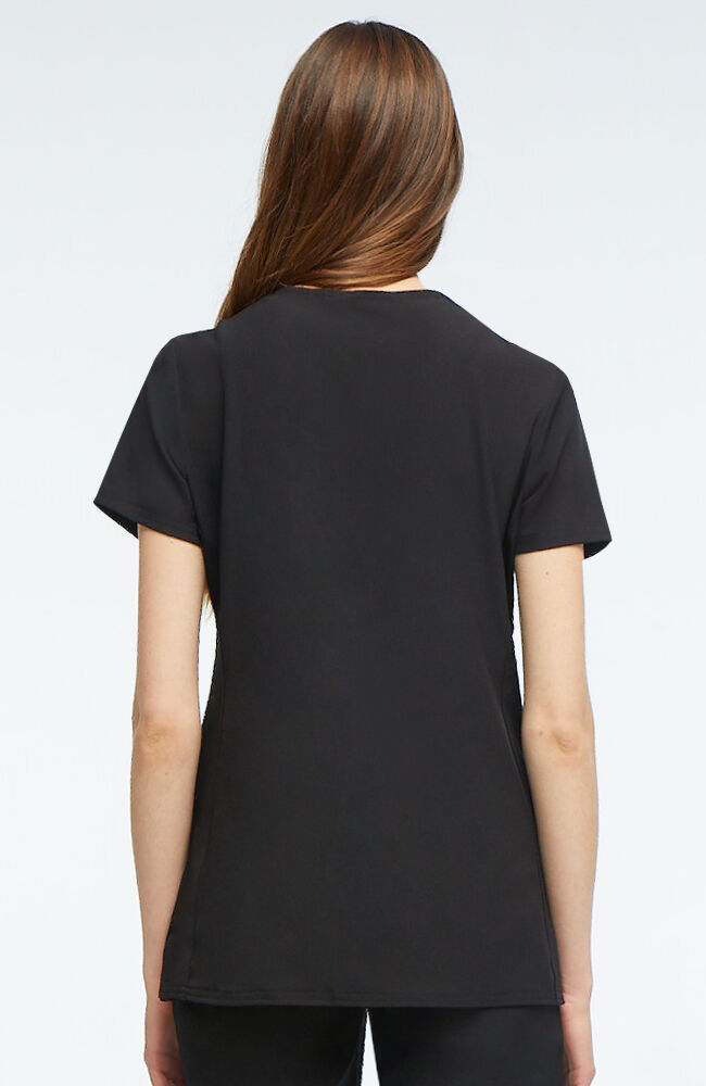 Women's Pitter-Pat V-Neck Top, BCK Black | black, large