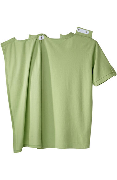 Men's Open Back Henley T-Shirt, , large