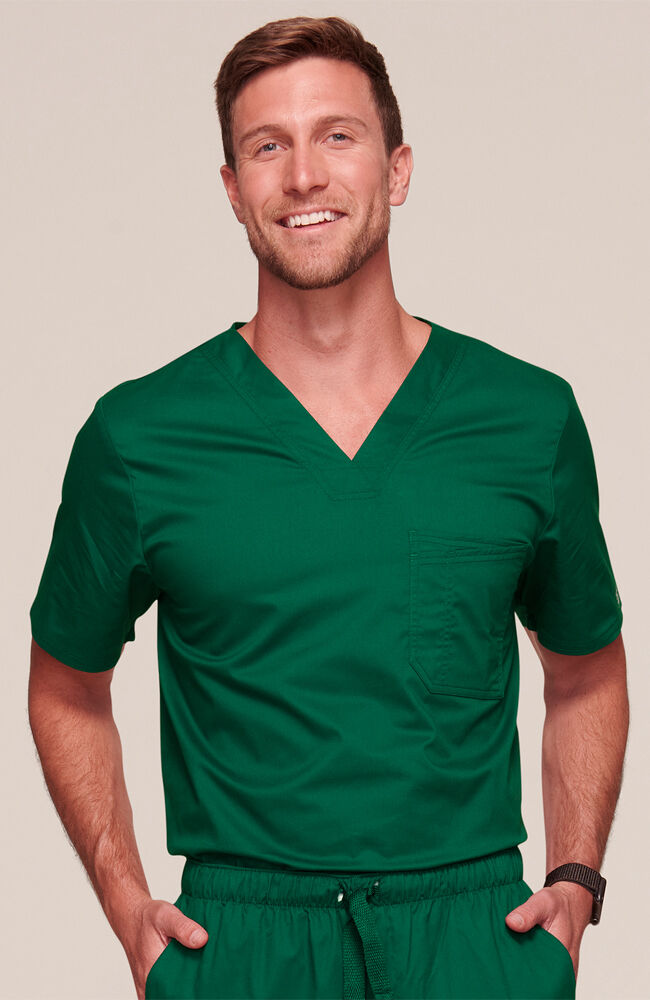 Cherokee Mens Scrubs Core Stretch 4743 V-Neck Top All Colors And All Sizes NWT 