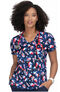 Clearance Women's Leslie American Pops Print Scrub Top, , large
