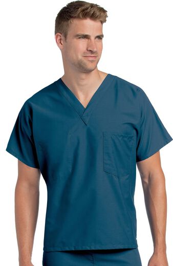 Unisex Reversible V-Neck Classic Fit Solid Scrub Top