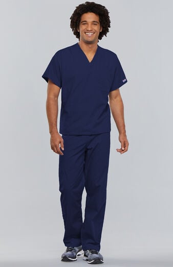 Unisex Scrub Set: V-Neck Dolman Top & Drawstring Cargo Pant Unisex Scrub Set: V-Neck Dolman Top & Drawstring Cargo Pant
