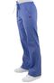 Clearance Women's V-Neck Solid Scrub Top & Flare Leg Drawstring Scrub Pant Set, , large