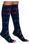 Women's Extra Wide Print Support Sock, , large
