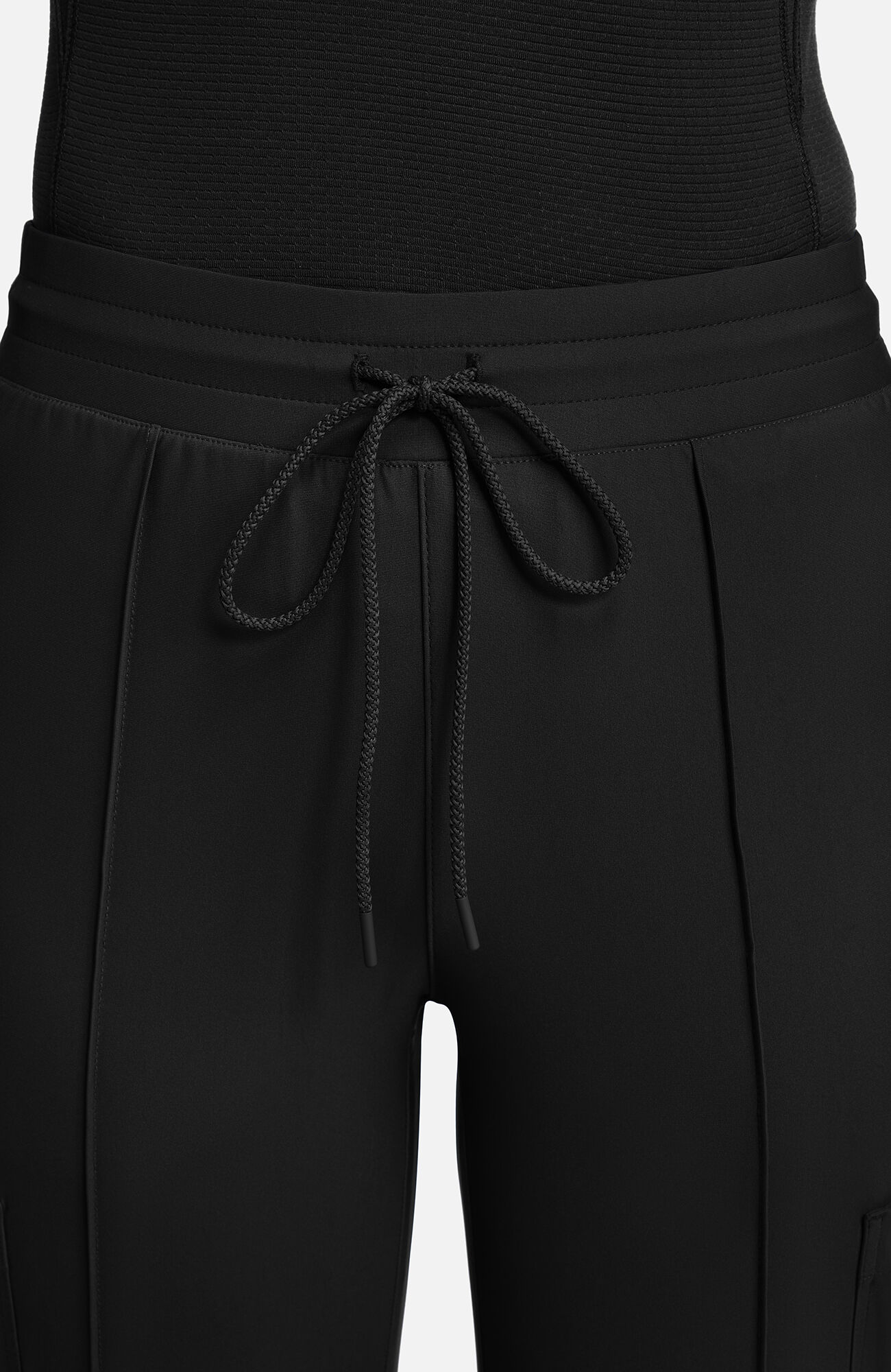 Women's Knit Pintuck 6-Pocket Wide Leg Scrub Pant, , large