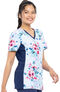 Clearance Women's Fancy Floral Print Scrub Top, , large