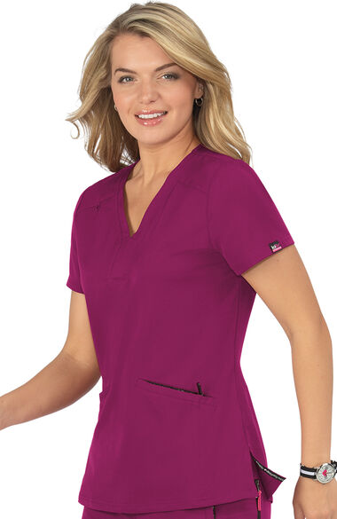 Clearance Women's Velocity Solid Scrub Top, , large