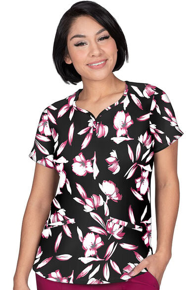 Clearance Women's Isabel Exquisite Floral Print Scrub Top, , large
