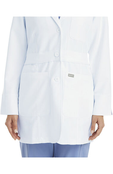 Women's 32" Notch Collar Lab Coat, , large