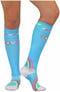 Clearance About The Nurse Women's Knee High 20-30 mmHg Jewelchic Rainbow Print Compression Sock, , large