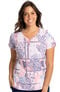Clearance Women's Isabel Patch Work Print Scrub Top, , large