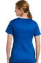 Clearance Women's Mock Wrap Knit Panel Solid Scrub Top, , large