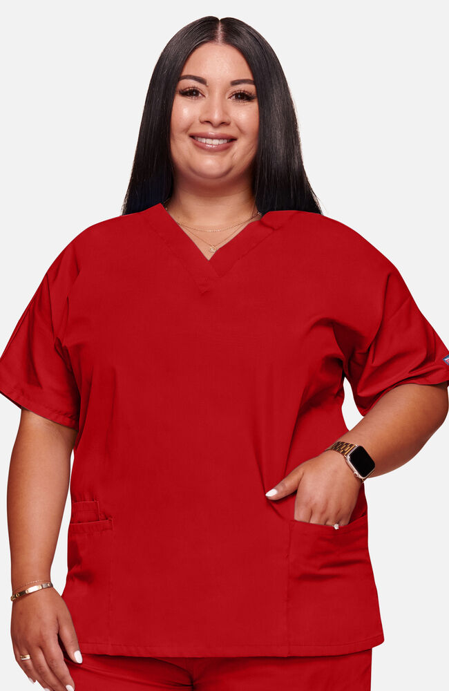 Red and discount black scrub tops