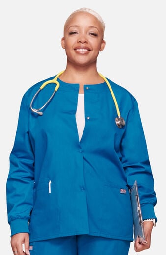 Women's Snap Front Scrub Jacket Women's Snap Front Scrub Jacket