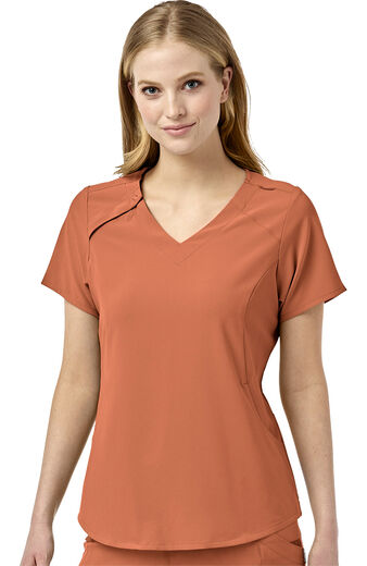 Women's Angled Solid Scrub Top, Women's Angled Solid Scrub Top