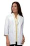 Women's ¾ Sleeve 29" Lab Coat with Lace Detail, , large