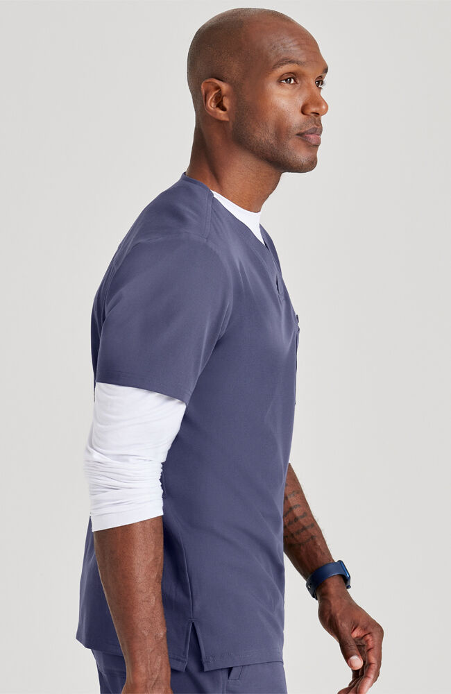 Men's crew on sale neck scrub top