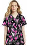 Clearance Women's Lace & Love Print Scrub Top, , large