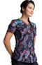 Women's Tie Dye Tropics Print Scrub Top, , large