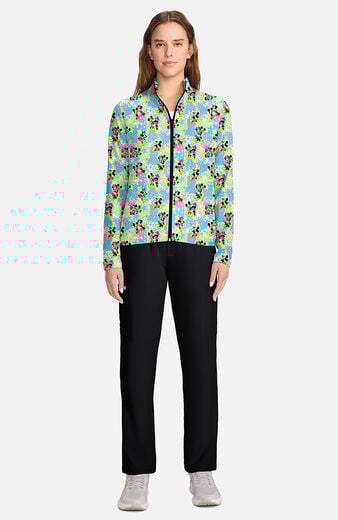 Women's Packable Love And Magic Print Scrub Jacket Women's Packable Love And Magic Print Scrub Jacket