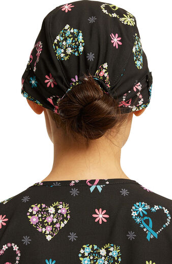 Unisex Care Flor-All Print Scrub Hat