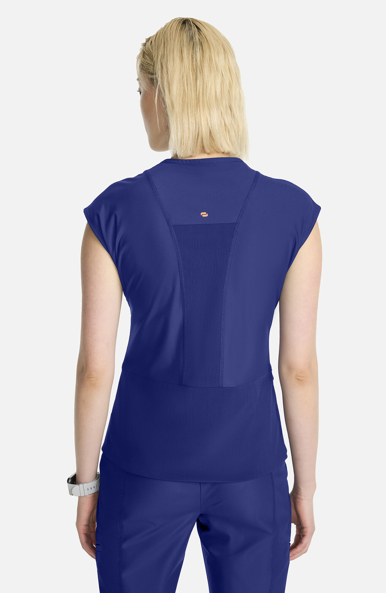 Women's Knit Dolman Wrap Scrub Top, NAV Navy | navy, large