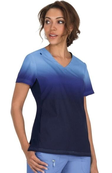Clearance Women's Reform V-Neck Ombre Scrub Top, , large