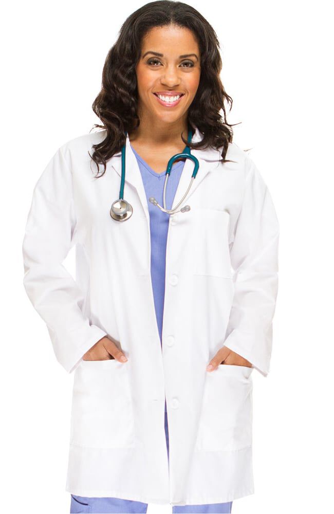 Unisex Men Women's Medical White Long Jacket Lab Doctor Coats Lab Coat Plus Size 