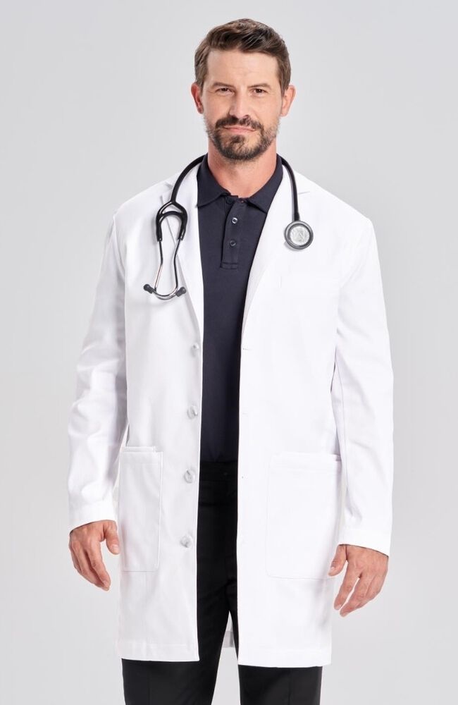Mens slim fit top lab coat