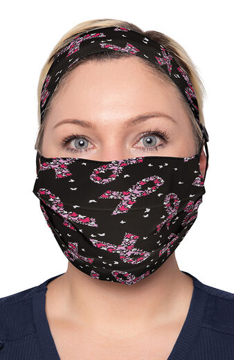Clearance Women's Print Headband & Mask Combo