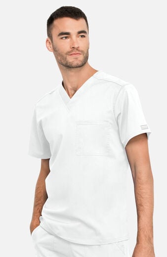 Unisex Tuck-In V-Neck Scrub Top  Unisex Tuck-In V-Neck Scrub Top