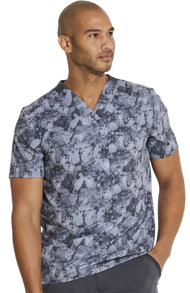 Mens printed hotsell scrub tops