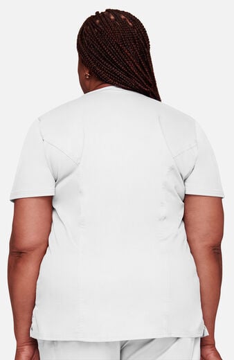 Women's Scrub Set: Mock Wrap Top & Elastic Waist Pant Women's Scrub Set: Mock Wrap Top & Elastic Waist Pant