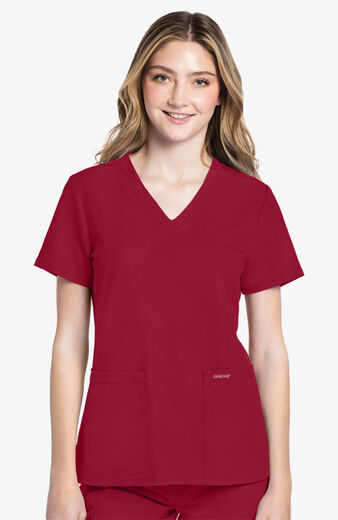 Women's Rounded V-Neck Scrub Top Women's Rounded V-Neck Scrub Top