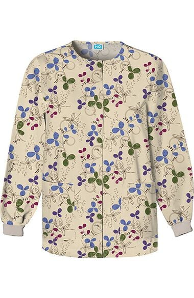 Clearance Women's Crew Neck Floral Print Jacket, , large