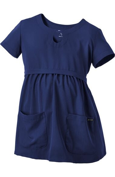 Clearance Women's Maternity Empire Waist Solid Scrub Top, , large