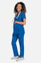 Women's Maternity Side Zip Solid Scrub Top, , large