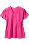 Clearance Women's Stylized V-Neck Solid Scrub Top, , large