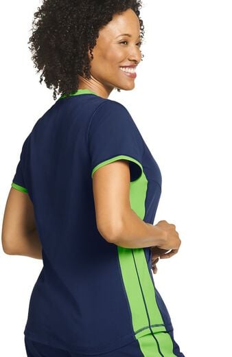 Clearance Women's Air Condition Zippered Solid Scrub Top