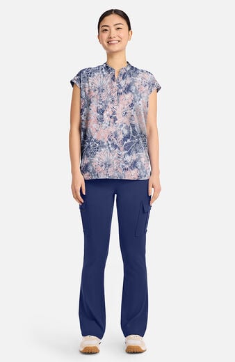 Women's Journey Twilight Tie Dye Print Scrub Top Women's Journey Twilight Tie Dye Print Scrub Top