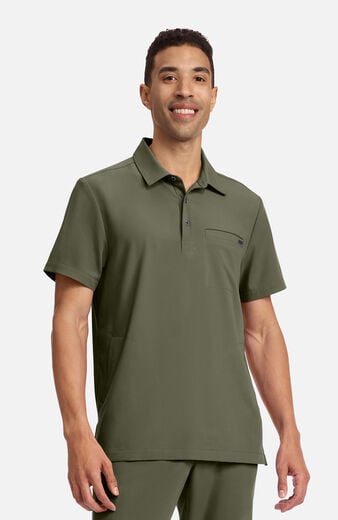 Men's Aidan Polo Scrub Top Men's Aidan Polo Scrub Top