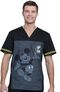 Clearance Men's V-Neck Be Yourself Print Scrub Top, , large