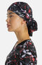 Women's Drizzle Daze Print Bouffant Scrub Hat, , large