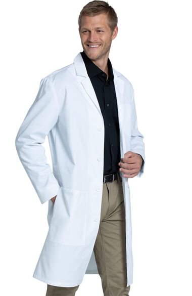 Men's Notched 40" Lab Coat, , large