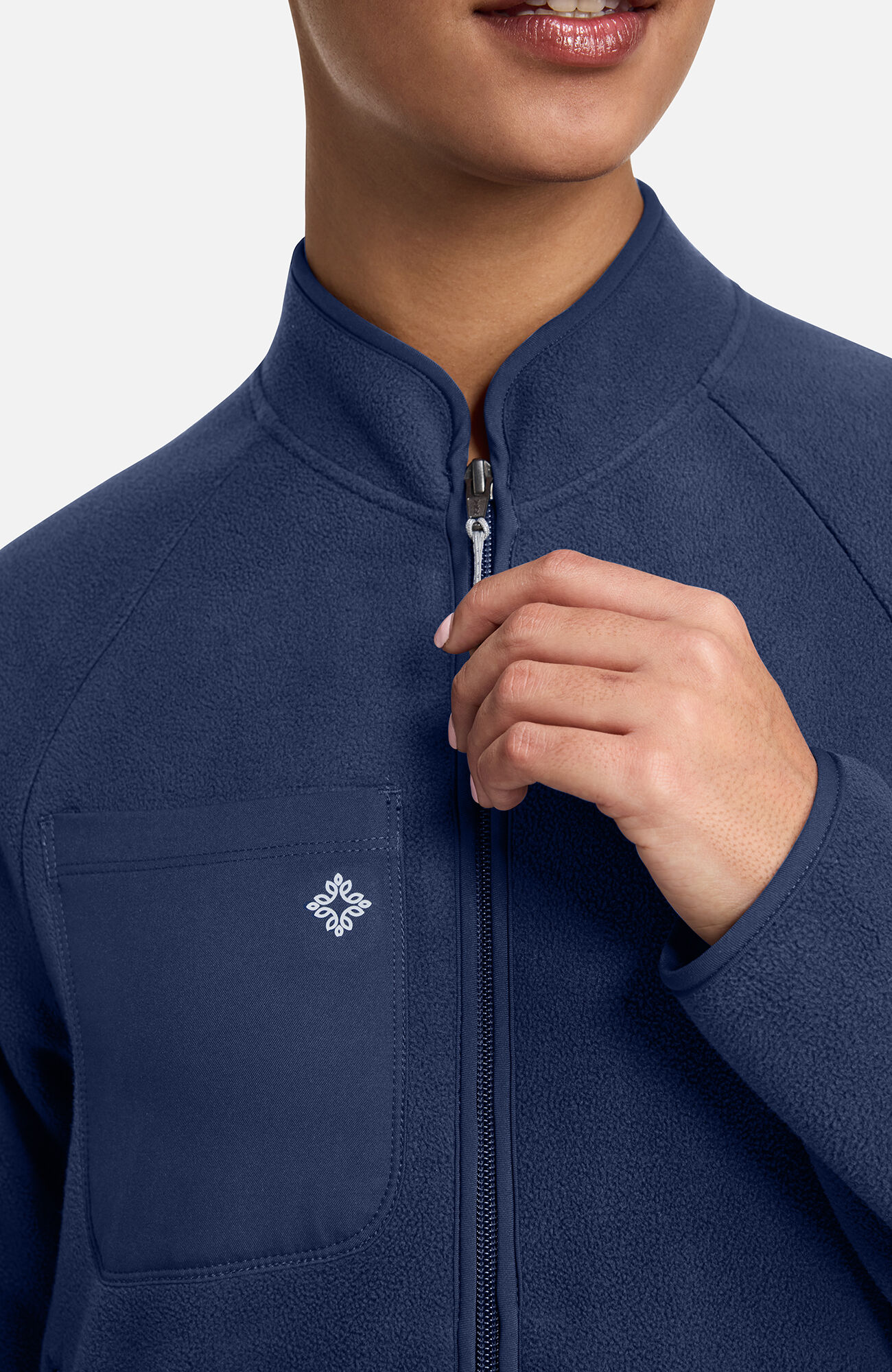 Women's Fleece 5-Pocket Scrub Jacket