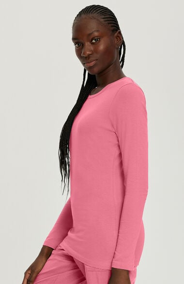 Allure by White Cross Women's Long Sleeve Crew Neck Solid Stretch