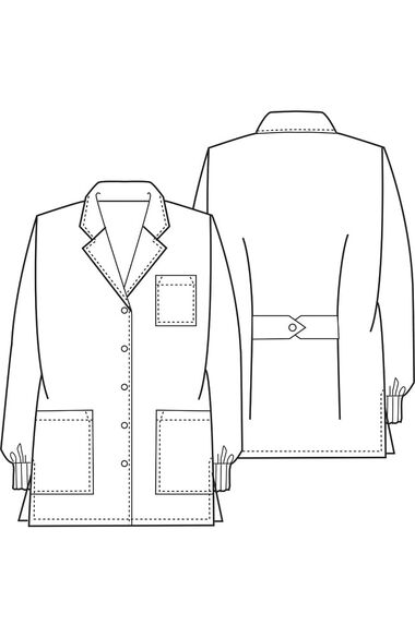 Women's Knit Cuff 32" Lab Coat, , large